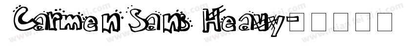 Carmen Sans Heavy字体转换